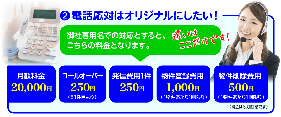 電話応対はオリジナルにしたい